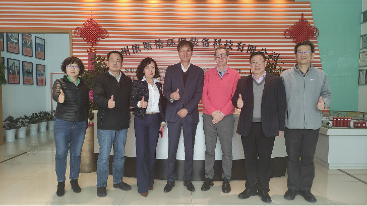 蘇州外企協會領導和友達光電郭總一行蒞臨依斯倍環保參觀指導